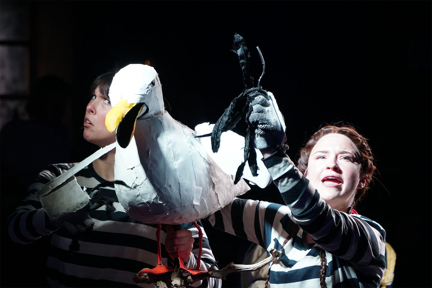 Katie Duerr, left, and Laura Plyer as Scuttle in 