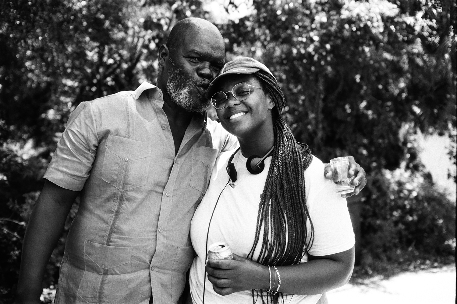 Actor Atibon Nazaire with filmmaker Monica Sorelle of