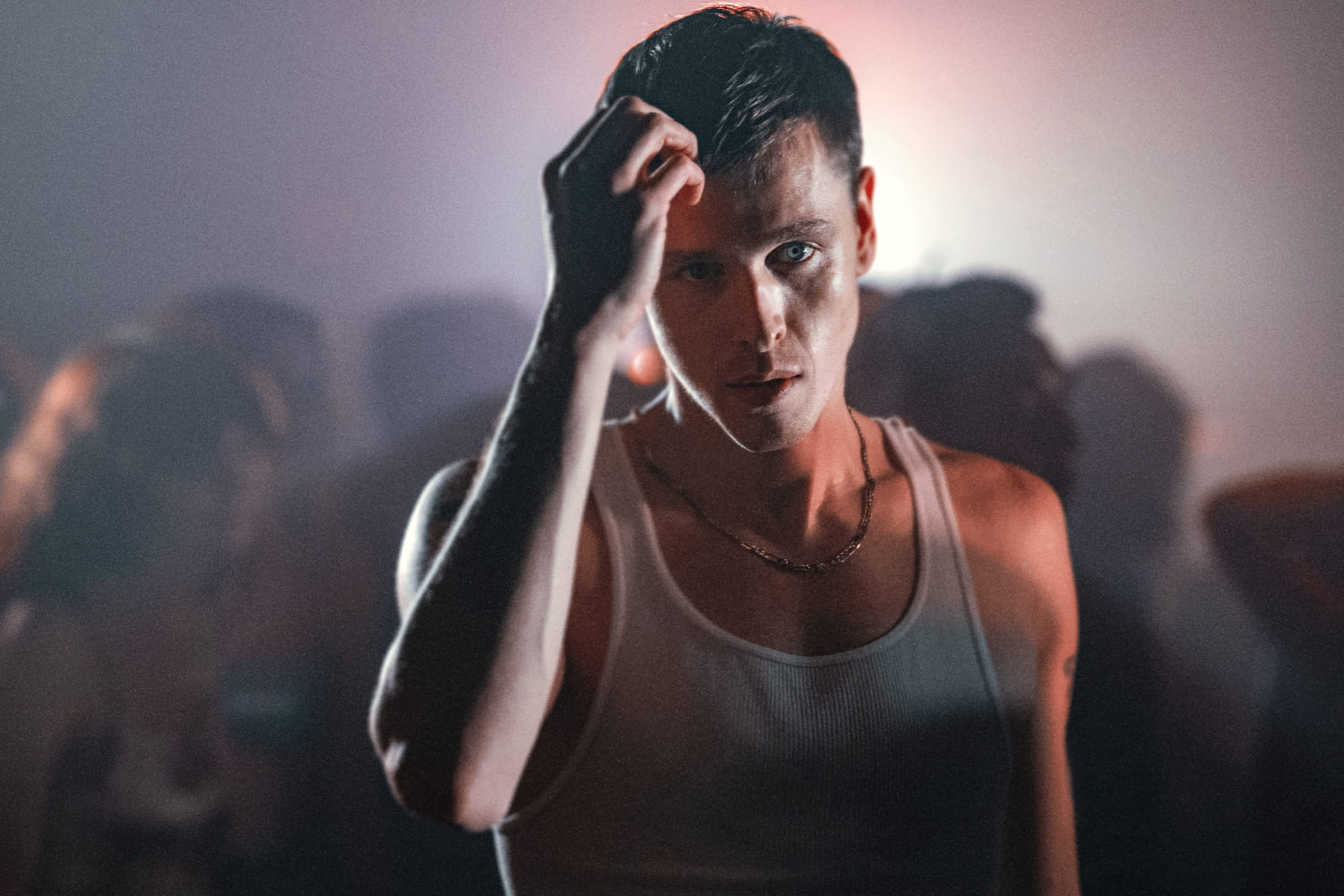 Harris Dickinson as Samuel in a scene from