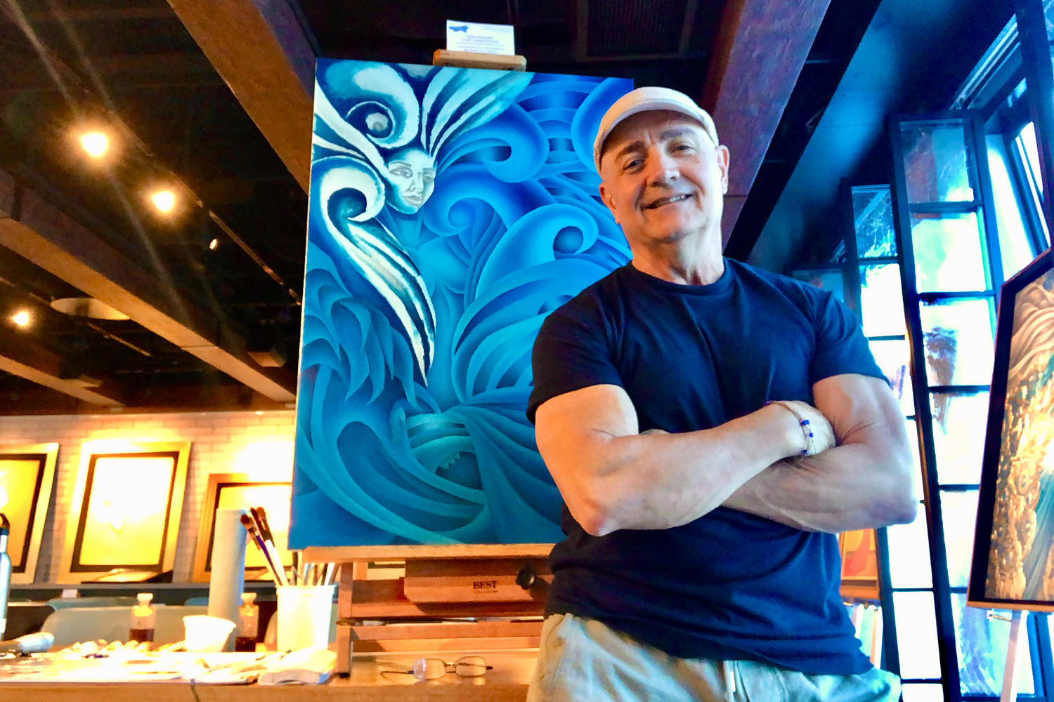 Noel Suarez has worked as artist in residence for Oceania Cruises traveling the world since 2013. (Photo courtesy of the artist)