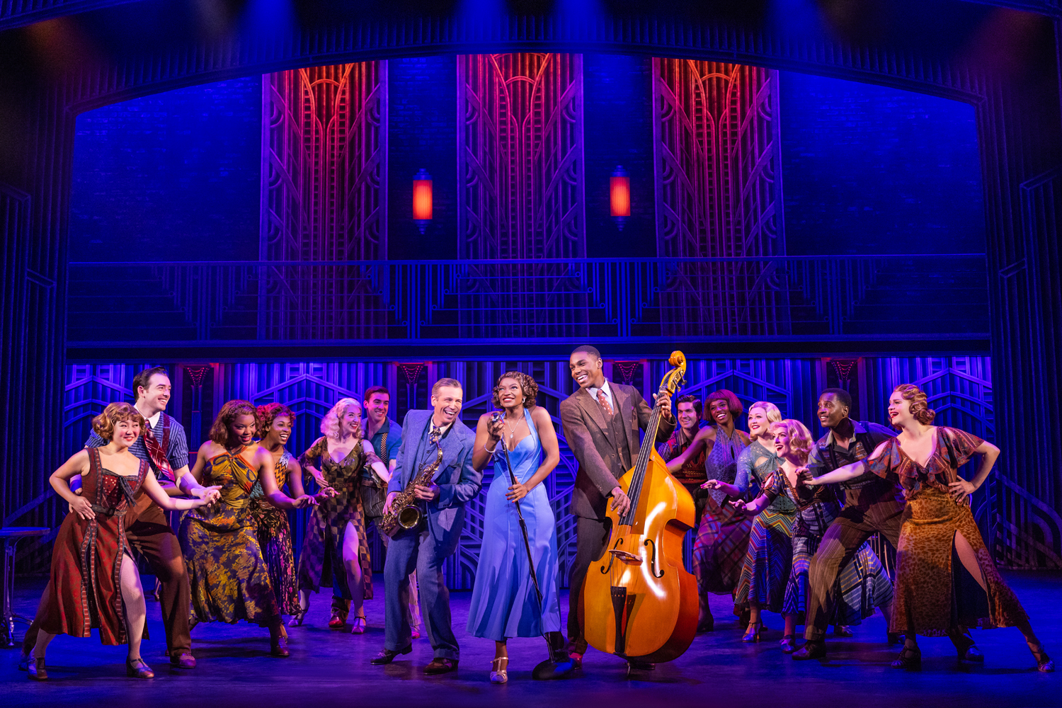 Matt Loehr, Leandra Ellis-Gaston, Tavis Kordell in the Broadway touring production of