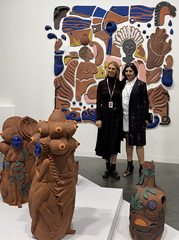 Nina Sorel at Spinello Projects NOVA 11 at Art Basel (Photo by Irene Sperber)