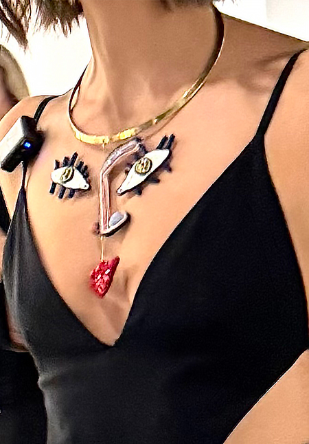 Necklace seen at Art Basel (Photo by Irene Sperber)