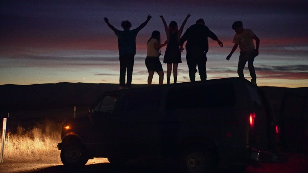 Tony Aburto, Micah Bunch, Nathaly Garcia, Nichole Dukes and Makai Garza as themselves in a scene from