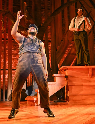 Chaz Rose as Jim Conley in Slow Burn Theatre's 