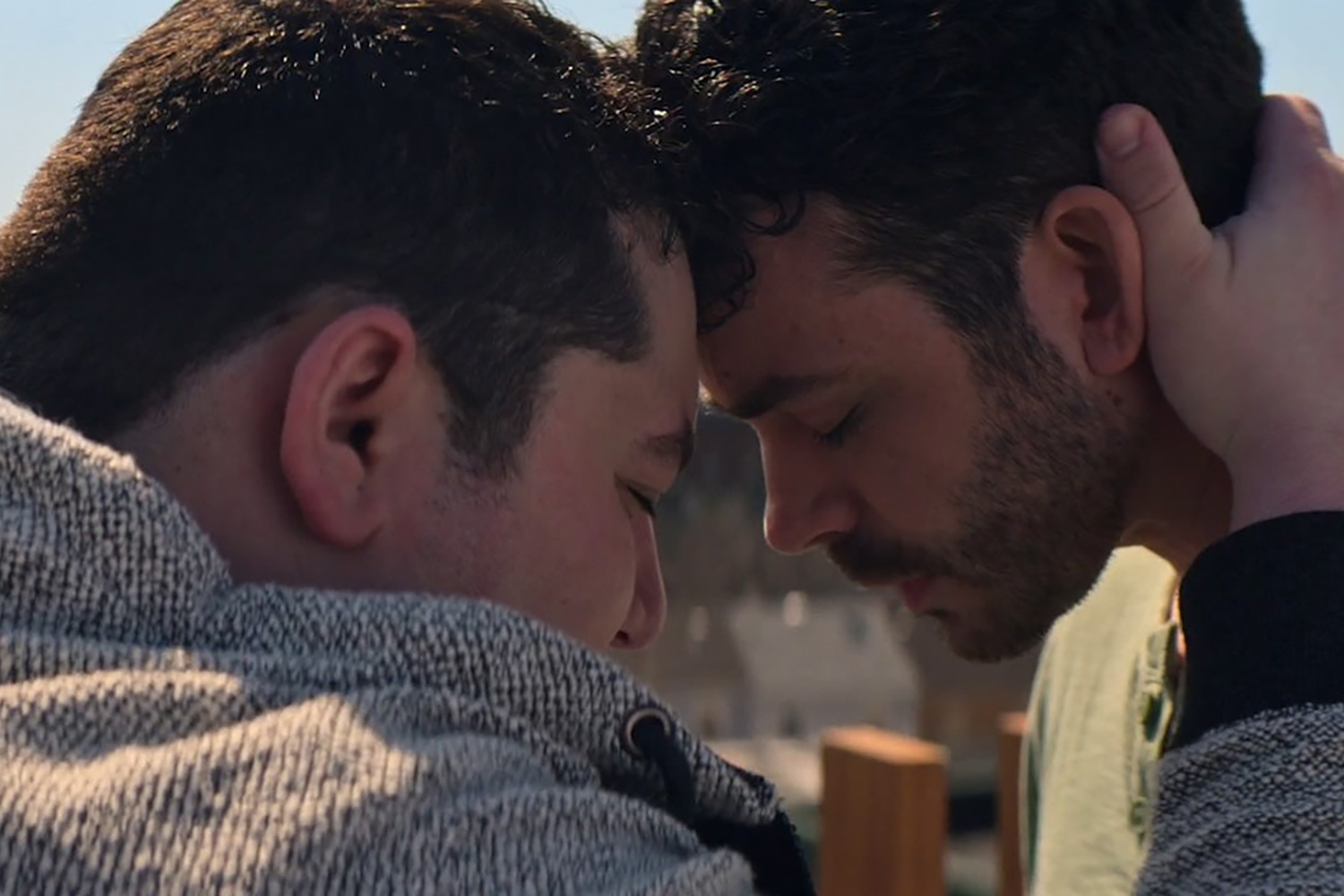 Max Talisman as Zack Anthony and Joey Pollari as Zack Mandel in a scene from