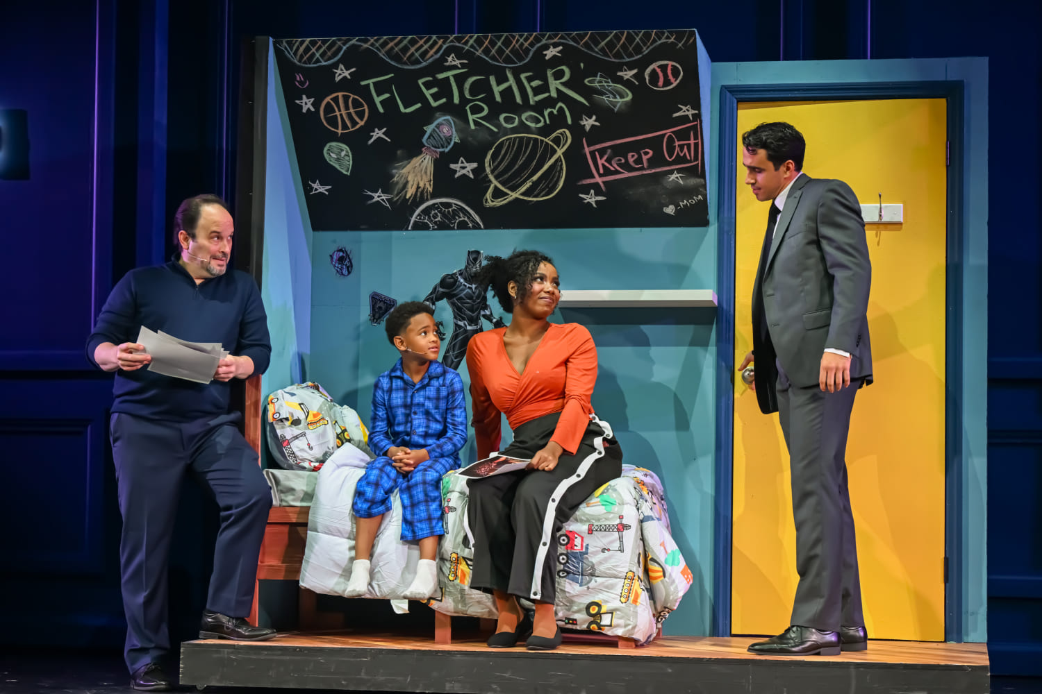 Matthew Korinko, Jaxon Compas, Ta-Tynisa Wilson and Gabriell Salgado in Slown Burn Theatre's