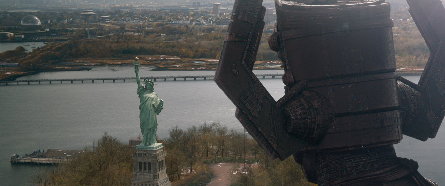Ralph Ineson is the voice of Galactus in a scene from 
