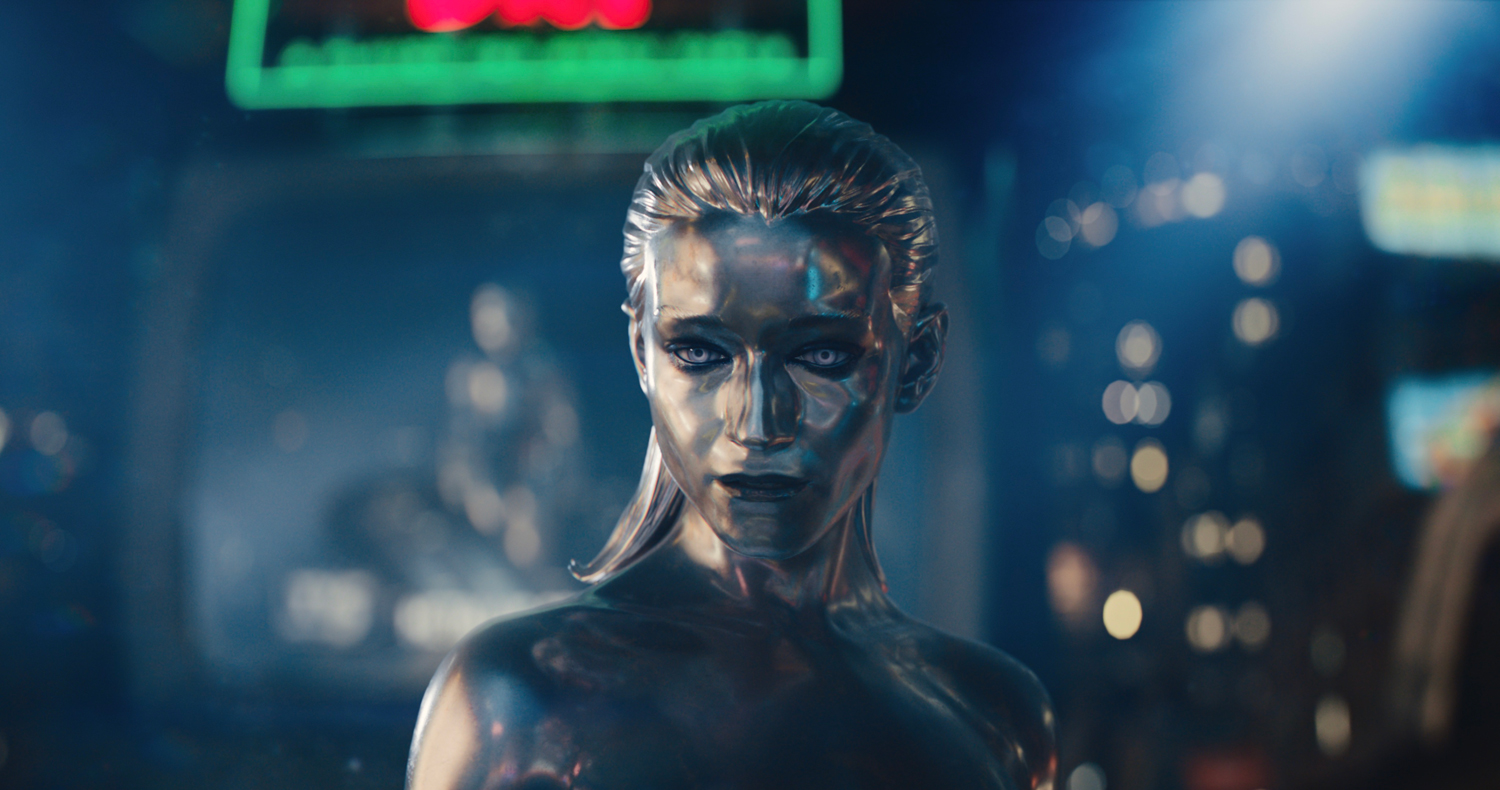 Julia Garner as Shalla-Bal/Silver Surfer in in a scene from 