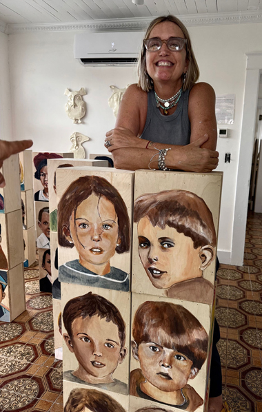 Artist in Residence Flor Godward. (Photo by Irene Sperber)