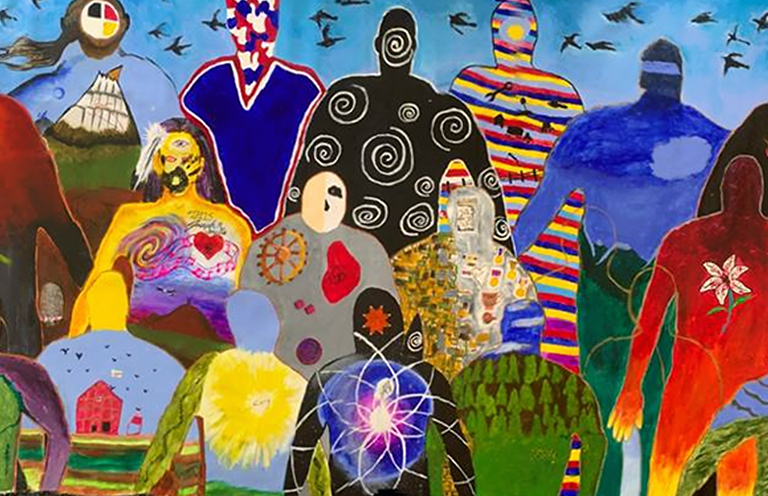 Mural by participants at South Dakota State Penitentiary (2023) is part of Moving Beyond Bars at ICA Miami opening this weekend.