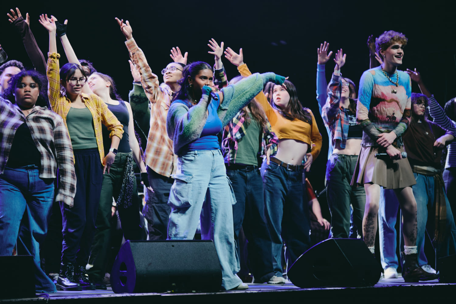 Paravis Das, Luke Ferrari and the company (Photo by Jenny Anderson)