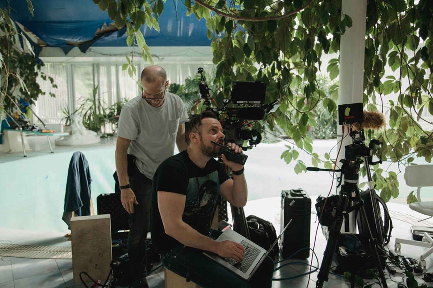 Joshua Zeman in Ukraine directing