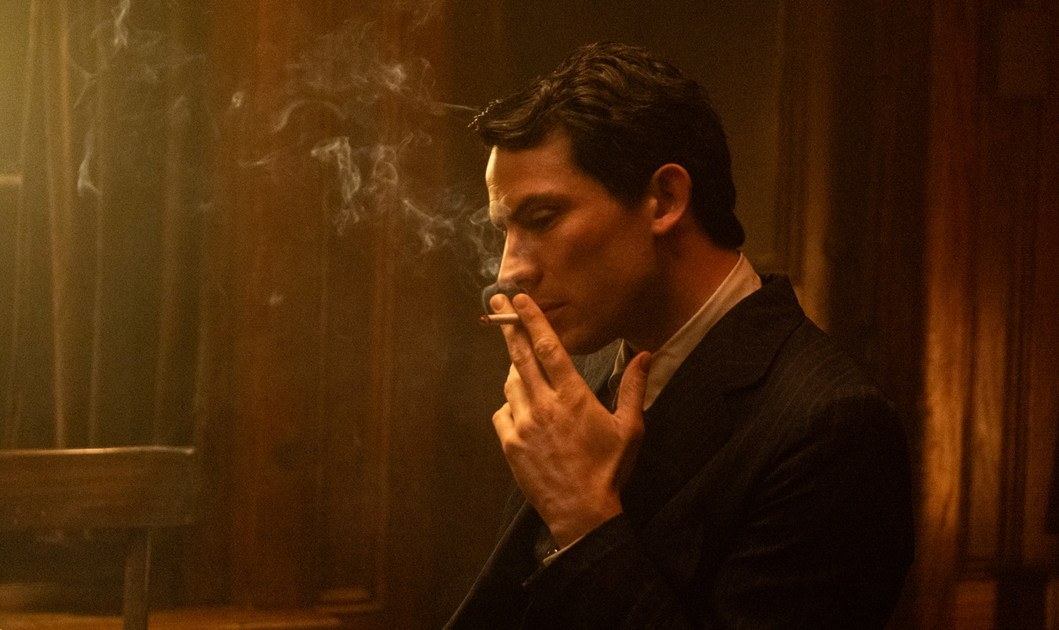 Josh O'Connor as David White in a scene from 
