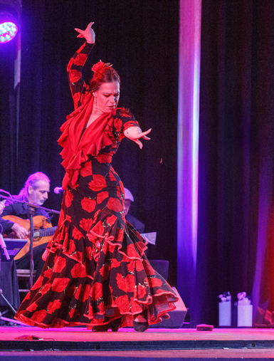 Flamenco dancer Sandra Bara of Ballet Flamenco La Rosa (BFLR). (Photo by Jenny Abreu)