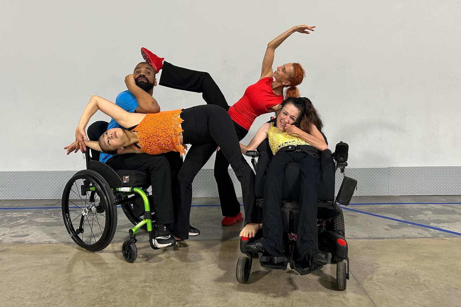 Karen Peterson and Dancers: From left, Charles Salnave, Sun Young Park, Anastasia Arkin and Marjorie Burnett. (Photo by Karen Peterson Corash)