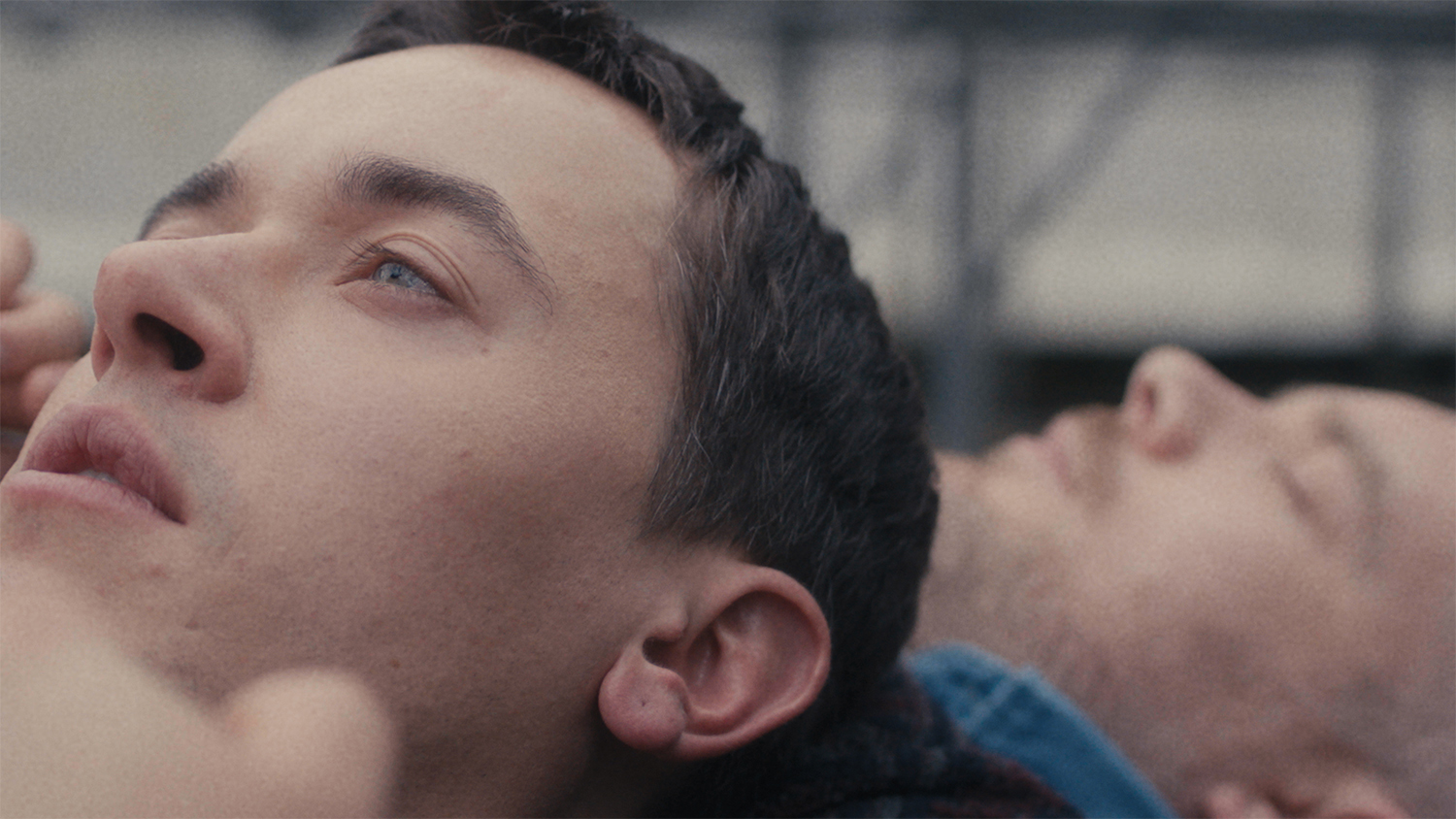 Tom Blyth as Lucas and Russell Tovey as Andrew in a scene from 