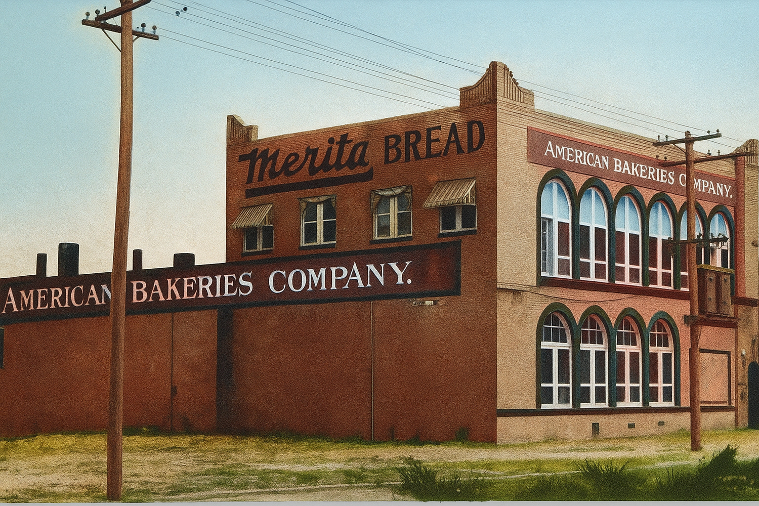 “Past” installation curated by Philip Lique.  The original American Bakeries Company building. (Image courtesy of Bakehouse Art Complex)