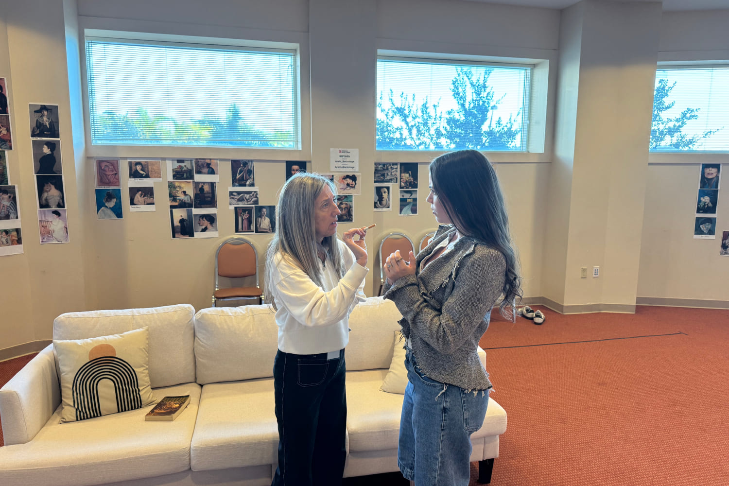 Jeni Hacker as The Mother and Allie Beltran as The Girl in Zoetic Stage's 