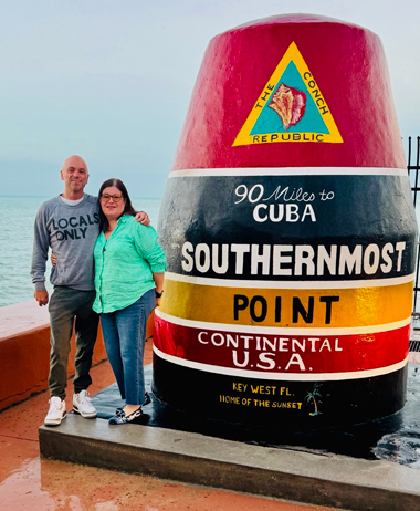 Kenny Chesney and Holly Gleason in Key West where they spent time writing Chesney's book, which features the country singer-songwriter's musings about spending time in the Conch Republic. (Photo courtesy of Kenny Chesney)