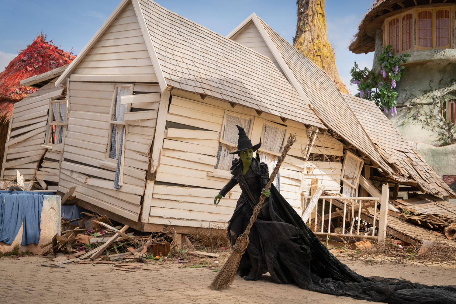Cynthia Erivo as Elphaba in a scene from 