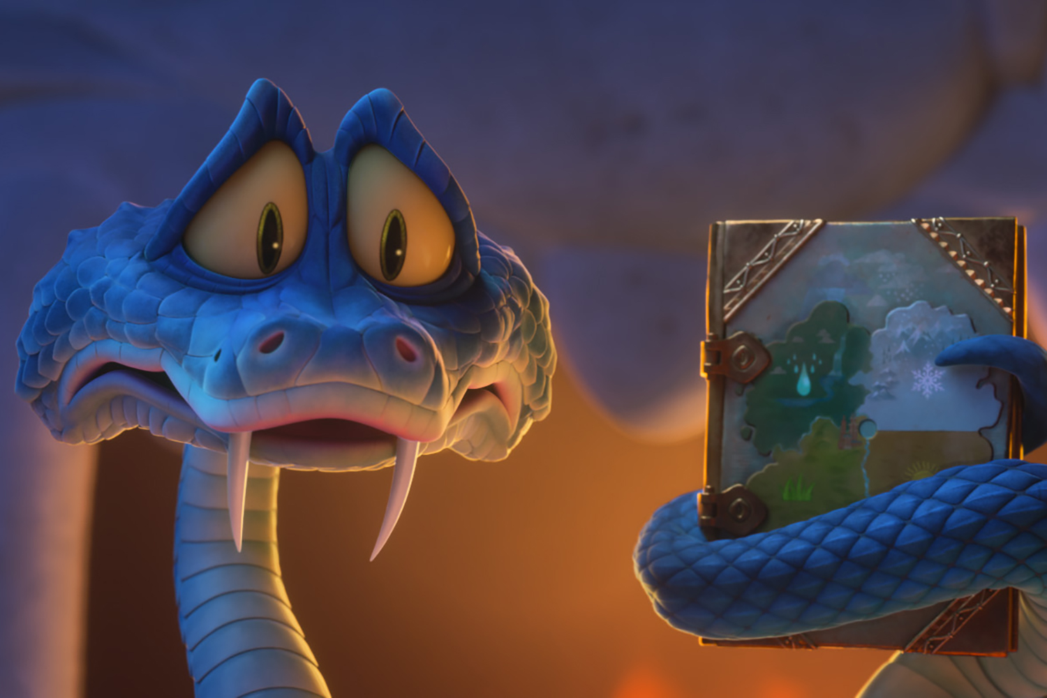 Gary De'Snake (voiced by Ke Huy Quan) in a scene from 