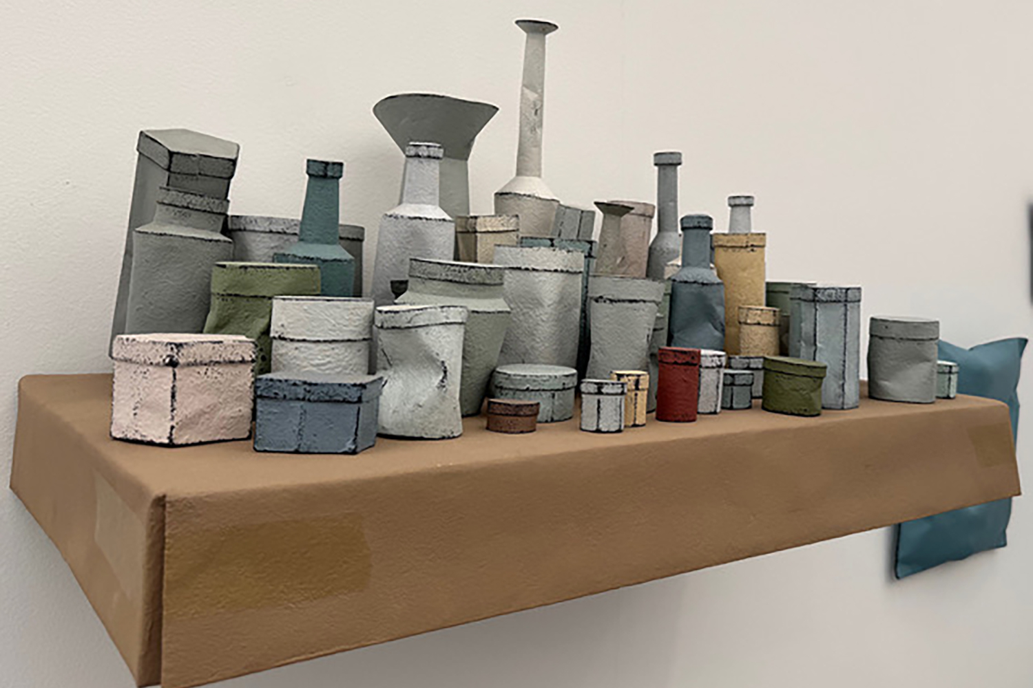 Untitled Art: Brandt Gallery: Johan deWit, (boxes made out of paper)