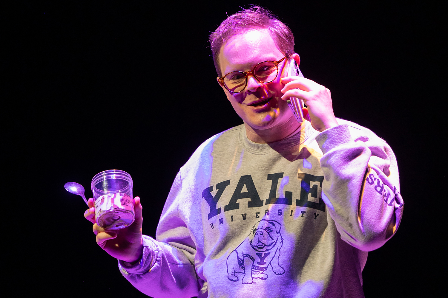 Alex Weisman as Eric Glass in Zoetic Stage's 