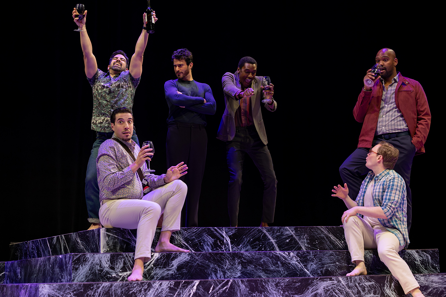 Larry Toyter, Angel Dominguez, Anthony Michael Martinez, Imran Hylton, Randall Swinton in Zoetic Stage's 