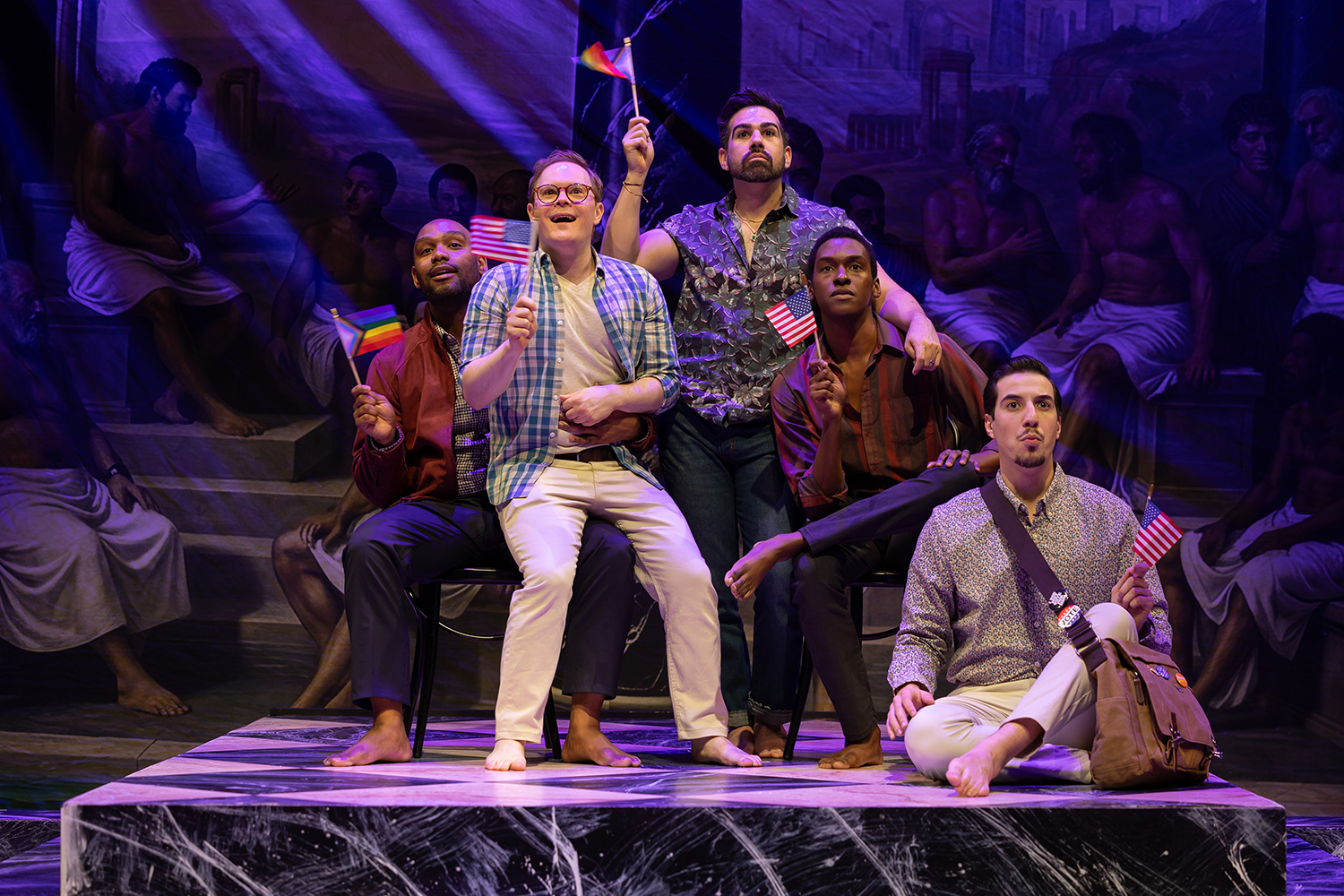 Randall Swinton, Alex Weisman, Angel Dominguez, Imran Hylton, Larry Toyter. (Photo by Morgan Sophia Photography/Courtesy Adrienne Arsht Center)