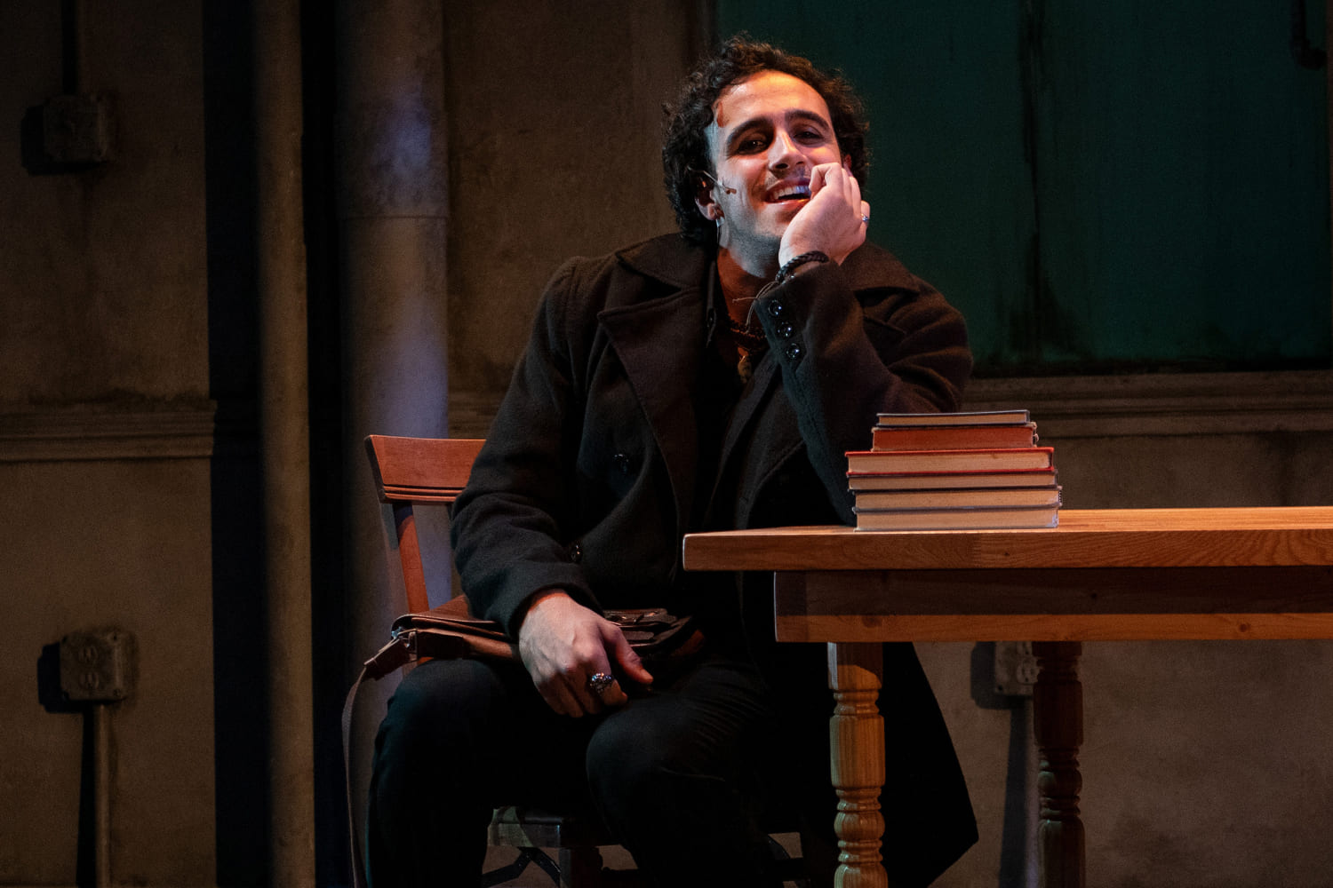 Saquiel Rafaeli (Gabriell Salgado) happily reflects in GableStage's production of 