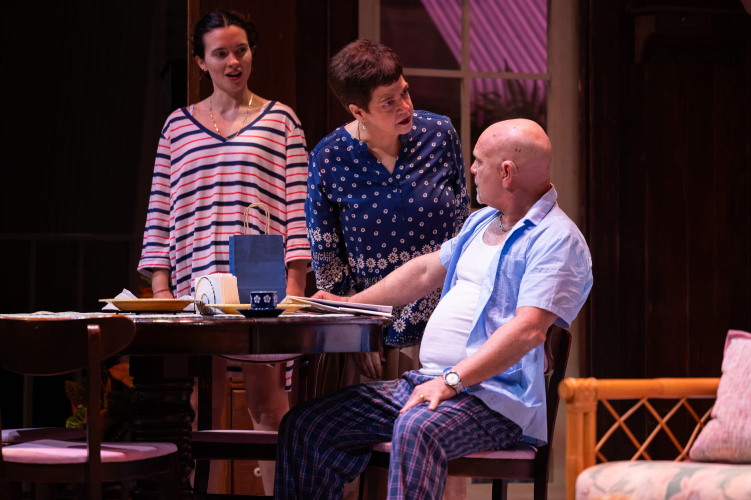 Kaelyn A Gonzalez, Franco Kiglies and Andy Quiroga in the world premiere of 