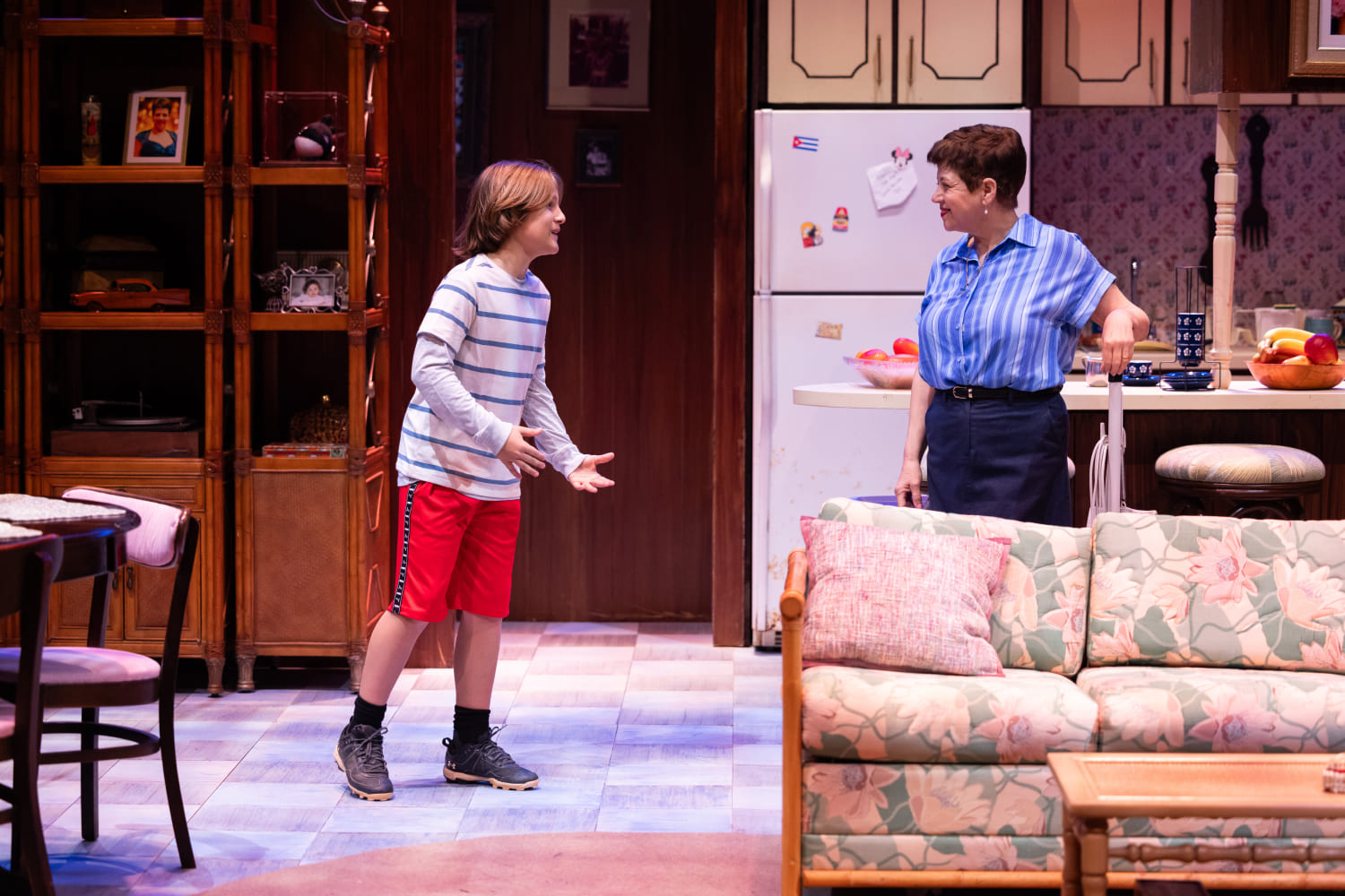 Franco Kiglies and Barbara Bonilla in the world premiere of City Theatre's 