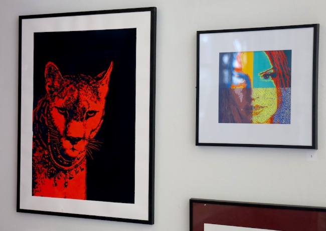 Jordan Wiesensee's two-dimensional gouache portraits featured in the 