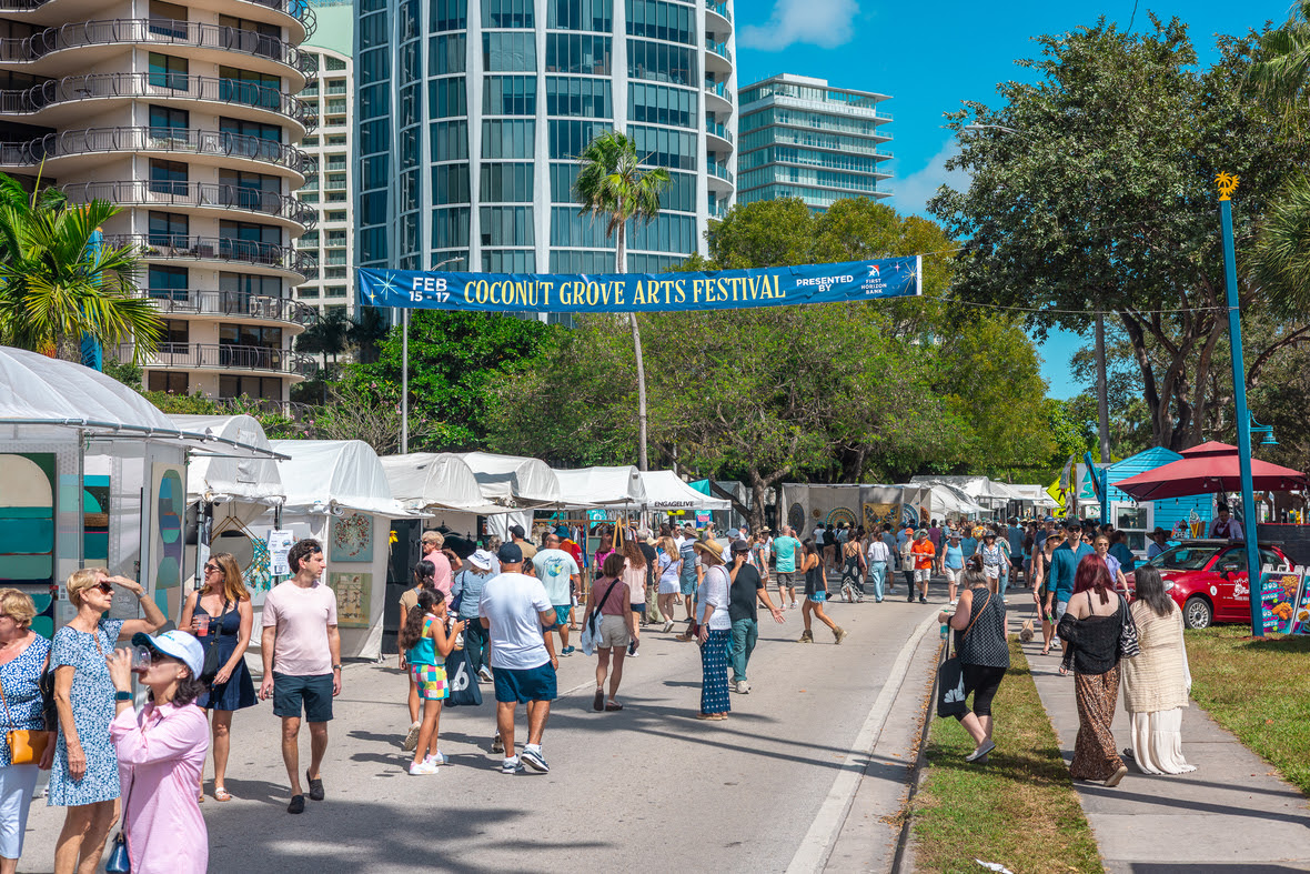 Coconut Grove Arts Festival will take place Saturday, Feb. 14 to Monday Feb. 16