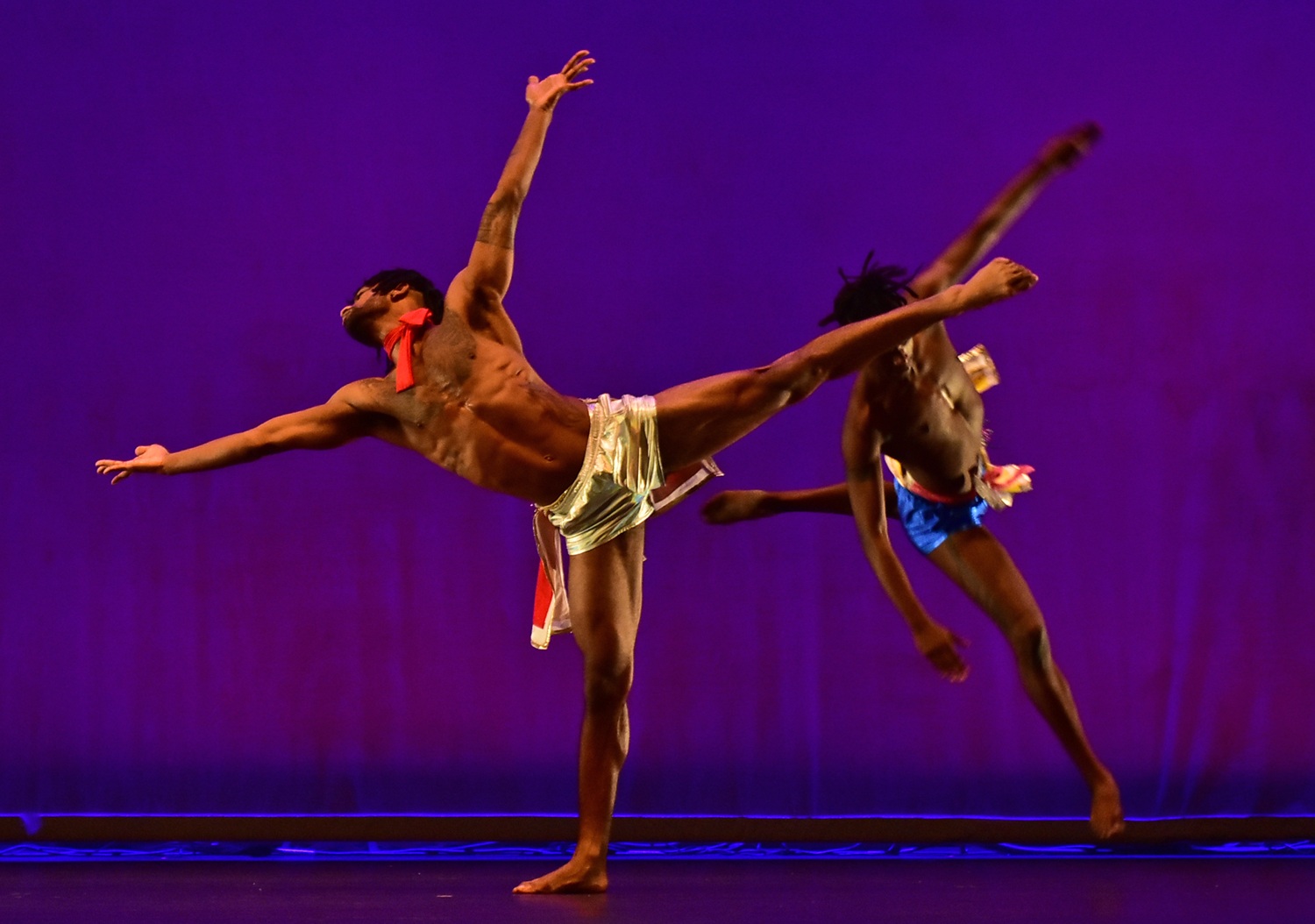 Aron Lopez and Clinton Harris in King Carnival (Photo courtesy of PLGDC)