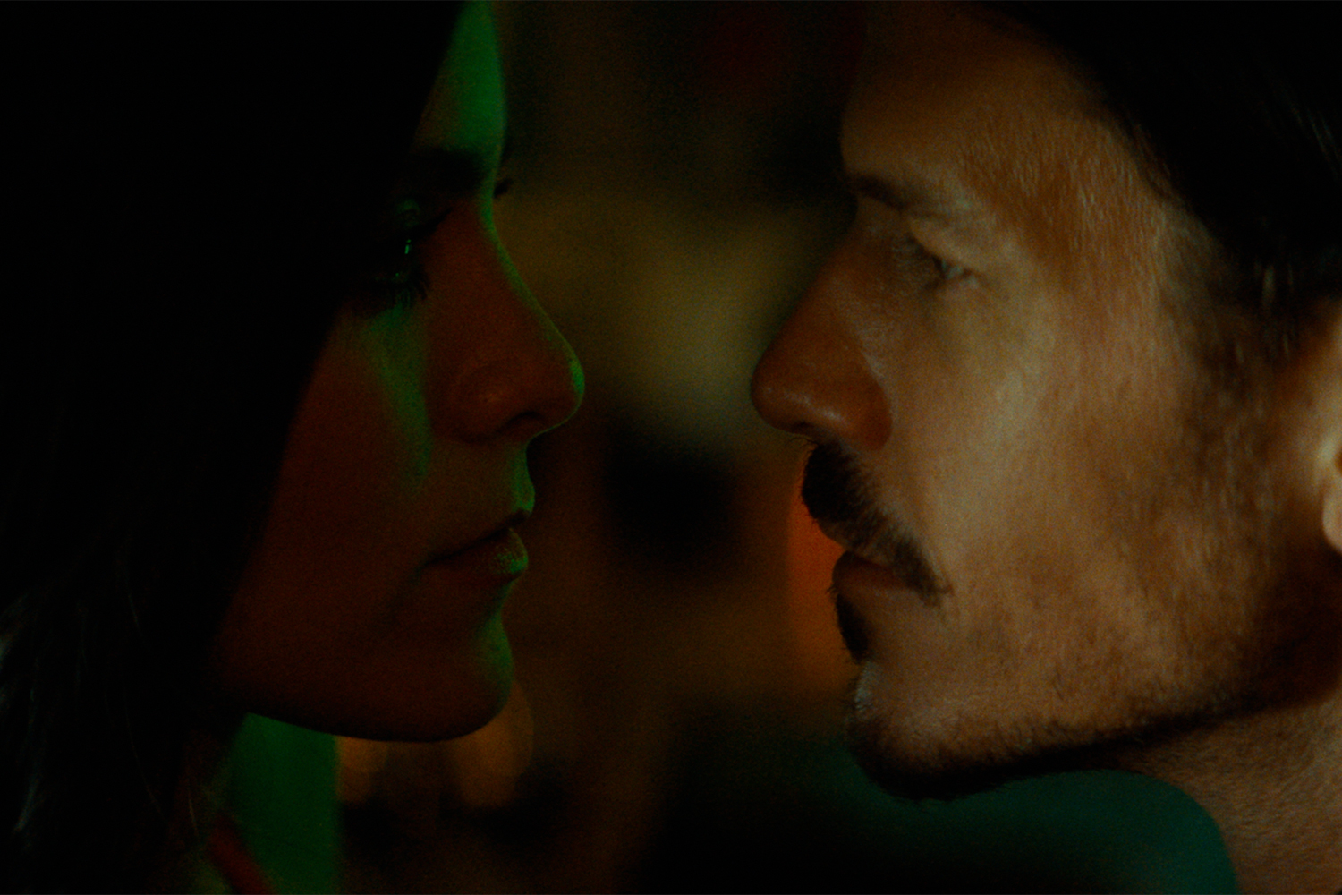 Maya Stojan as Naomi and Mark Hapka as Sebastian in a scene from 