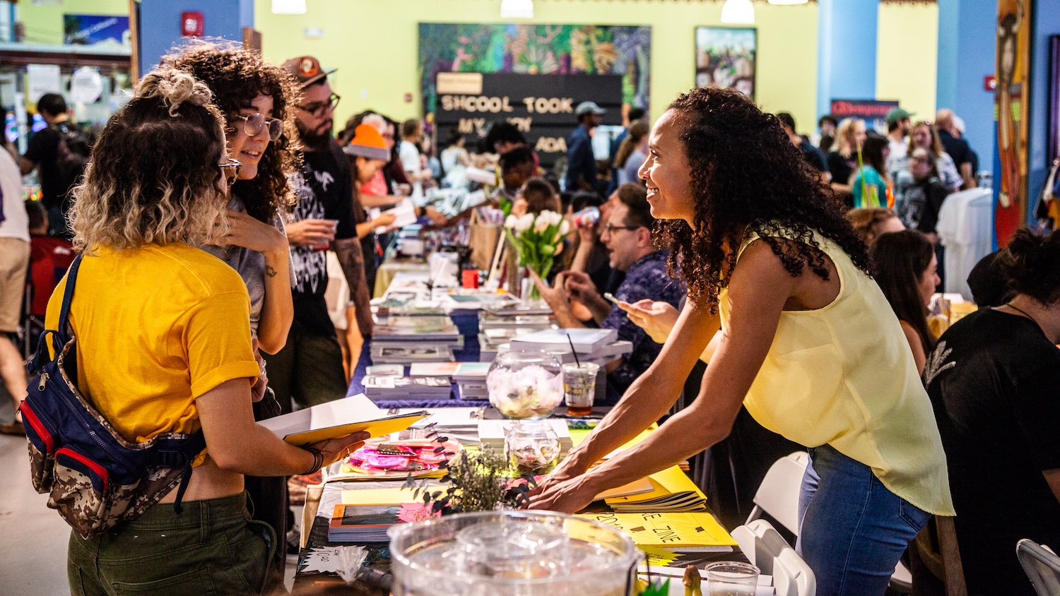 The free and open Miami Zine Fair by EXILE Projects returns on Saturday, April 4 at Paradise Plaza in Miami Design. (Photo courtesy of Miami Zine Fair)