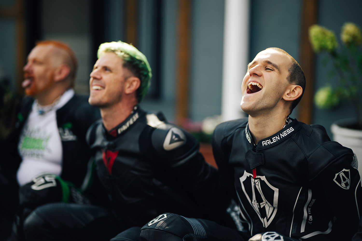 Jake Shears as Kevin and Harry Melling as Colin in a scene from 