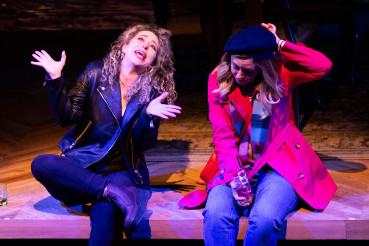 Elodie Benhamou (Irina Kaplan) launches into one of her long monologues as Molly (Casey Sacco) tries to follow along. (Photos by Magnus Stark)