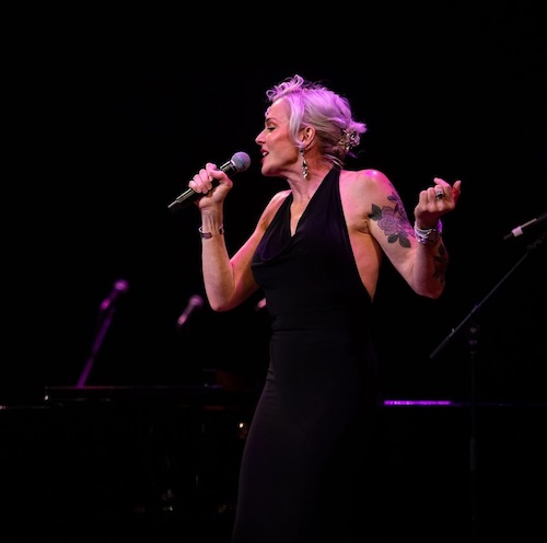 Storm Large performing with Pink Martini at a recent performance. (Photo courtesy of Pink Martini)