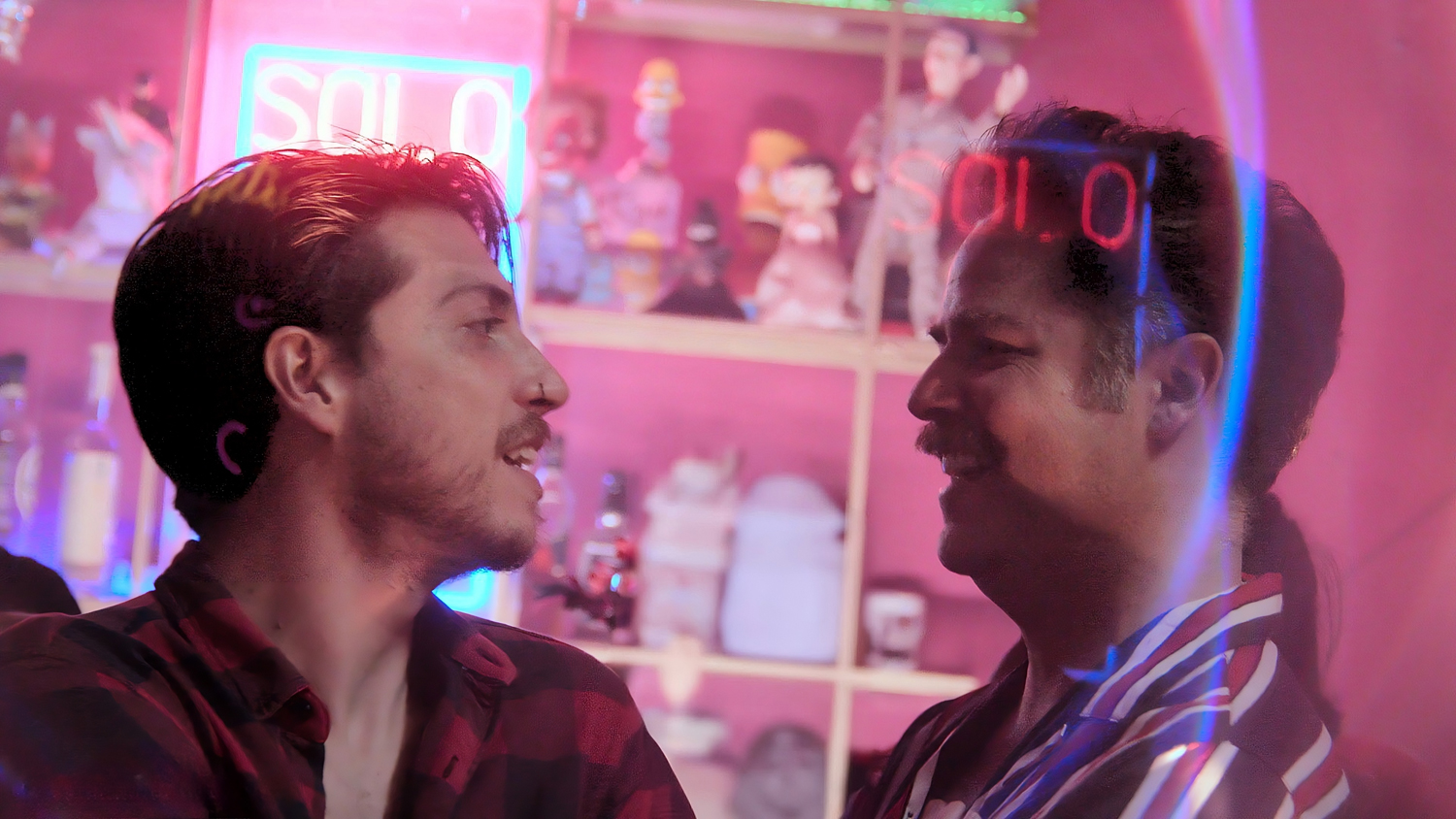 Pablo Gomez as Roy and Artur Chavez as Cristian in a scene from 