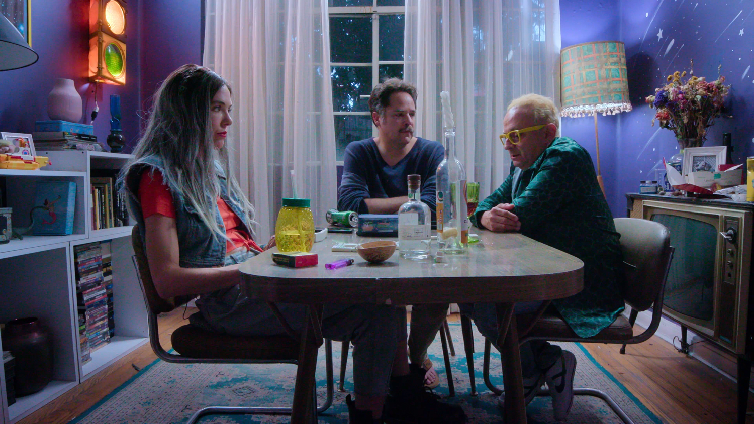 Helena Puig as Rosita, Artur Chavez as Cristian and Eduardo España as Jacobito in a scene from 