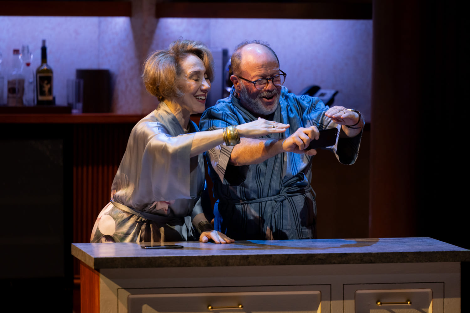 Joanna Glushak as Ruth and Avi Hoffman as Mitchell (Photos by Morgan Sophia Photography)