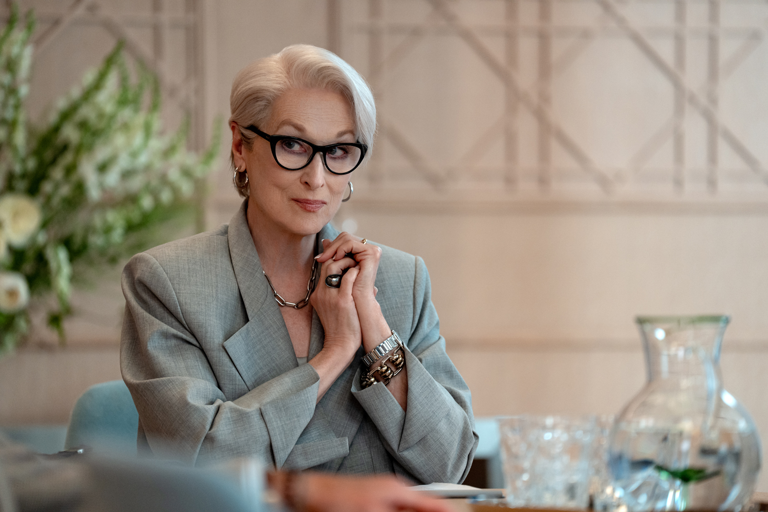 Meryl Streep as Miranda Priestly in a scene from 