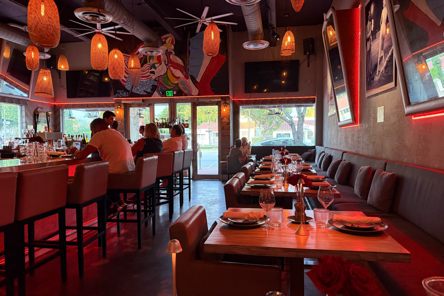 Semilla has an open kitchen and a large bar. (Photo by Ray Breslin)