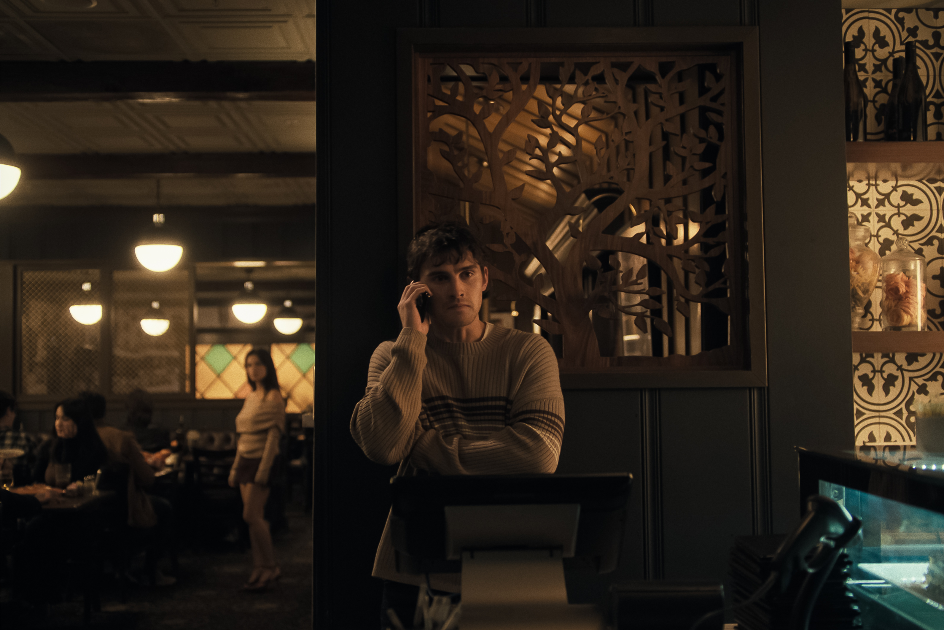 Inde Navarrette as Nikki and William Johnston as Bear in a scene from 