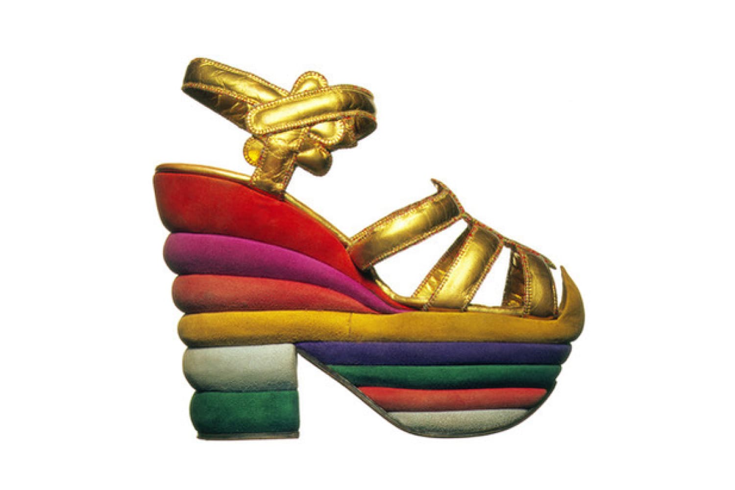 Rainbow, 1938 Salvatore Ferragamo Courtesy Museo Ferragamo, Florence,  (Image courtesy of The Wolfsonian)