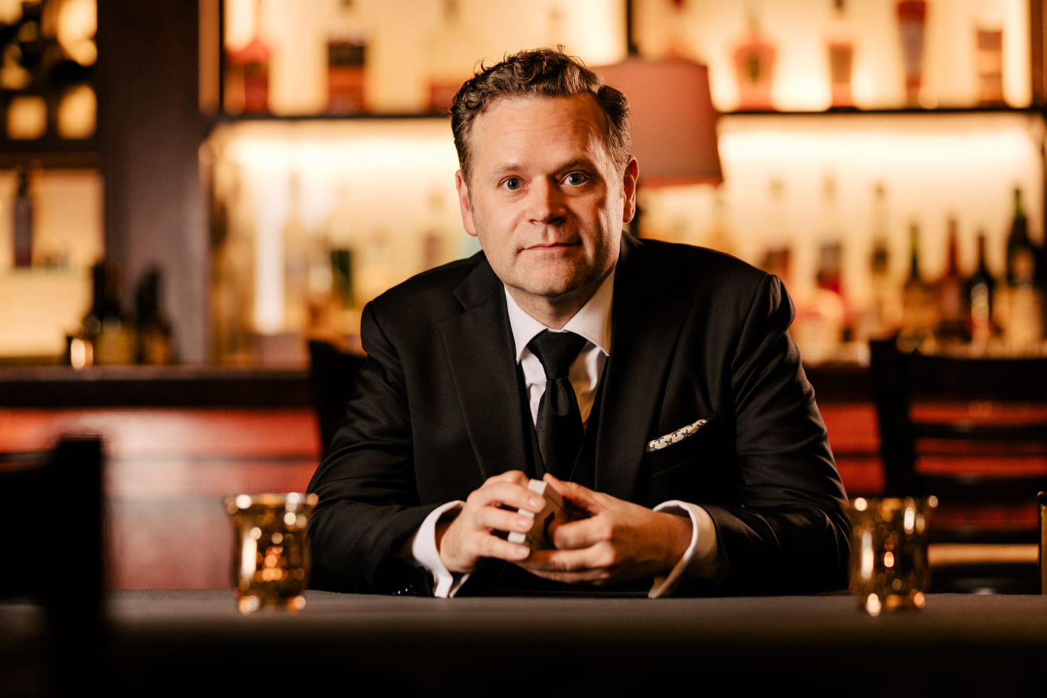 Dennis Watkins created “The Magic Parlour,” which began Chicago's the Palmer House Hilton on New Year's Eve in 2011. It has since changed venues. (Photo by Kyle Flubacker)