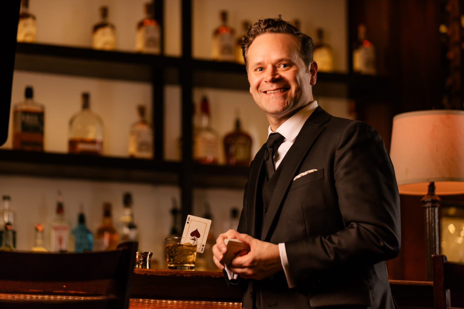 Dennis Watkins honed his skills over about four decades, when his
grandfather, Ed Watkins, used to show him magic tricks at his downtown Dallas magic shop. (Photo by Kyle Flubacker)